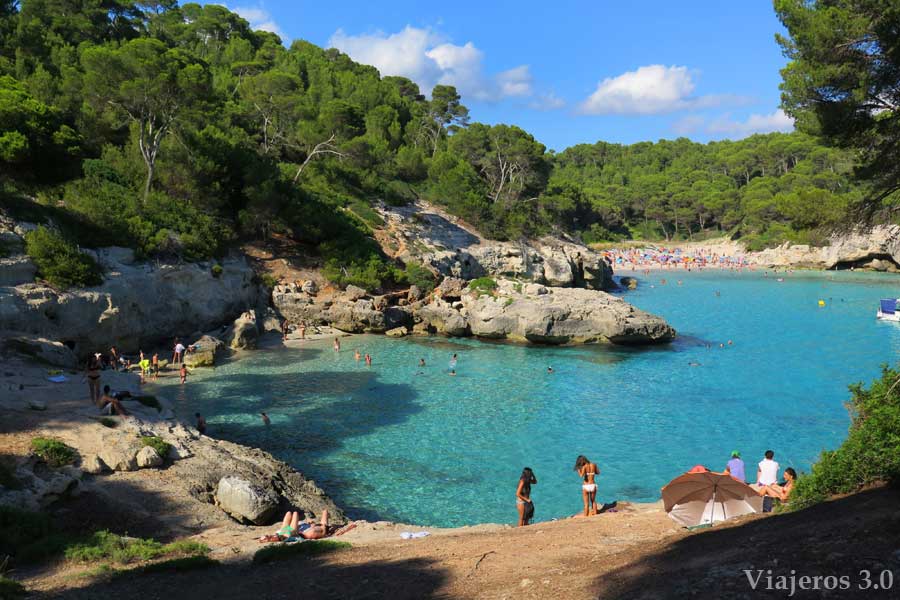 cala Mitjaneta en el sur deMenorca