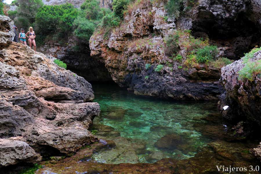 Salvaje cala Rafalet en Menorca
