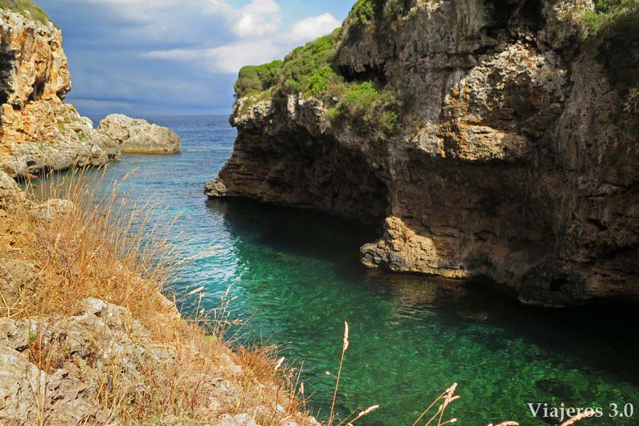 Cala Rafalet en el sur de Menorca
