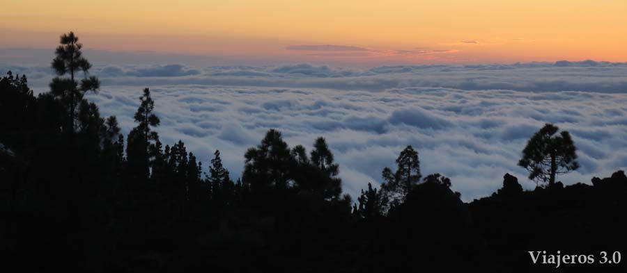 Qué ver en Tenerife: mar de nubes desde El Teide