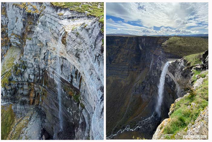 Salto del Nervión con o sin agua.