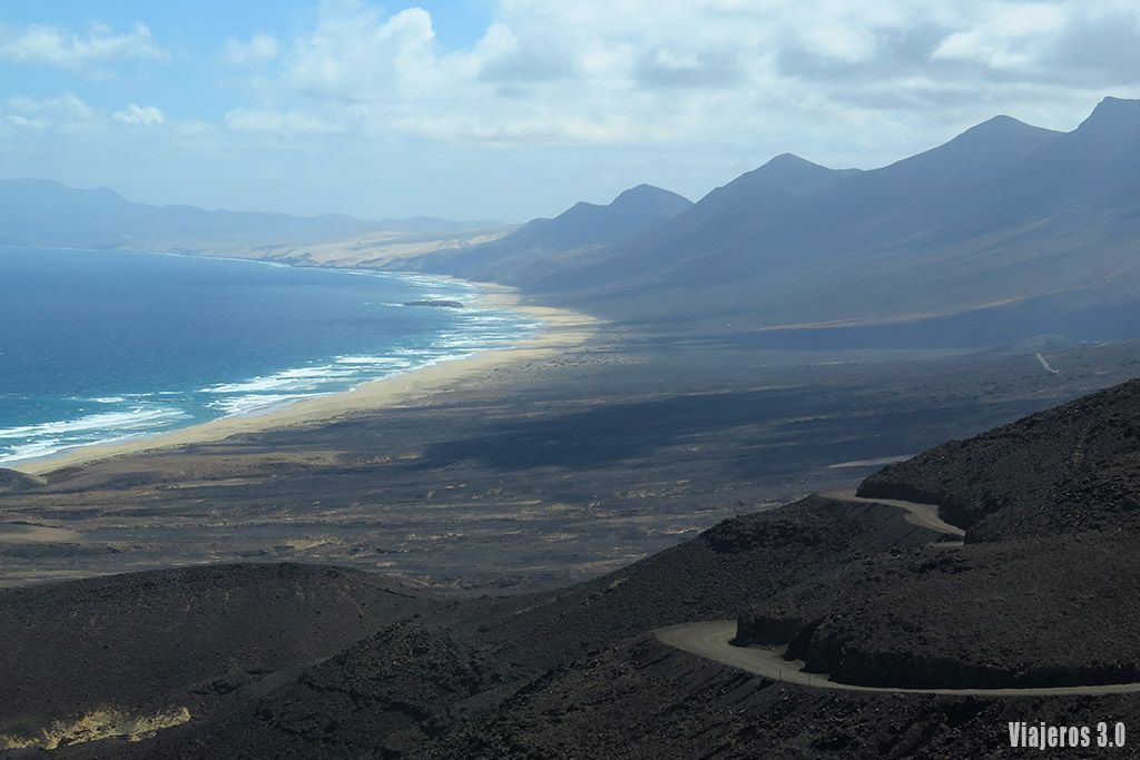 panorámica de playa de Cofete, las mejores playas de Fuerteventura