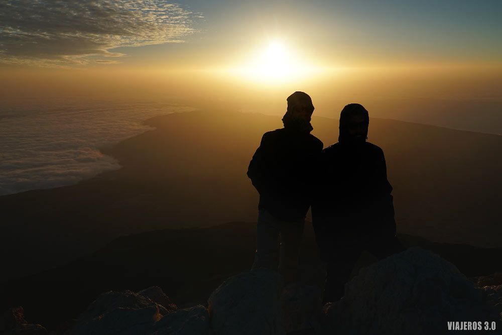 Amanecer en el pico del Teide