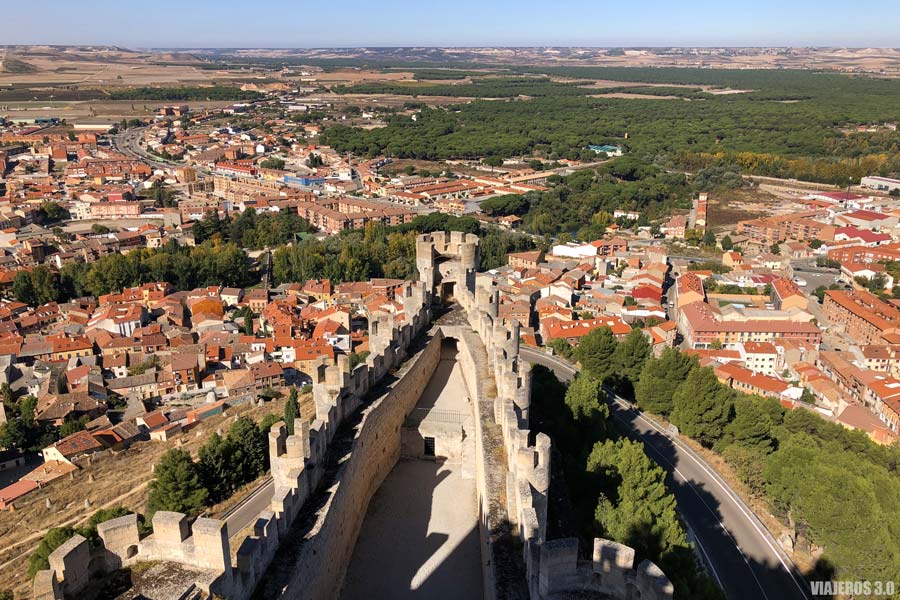 Vista general Peñafiel, ruta por los castillos de Valladolid