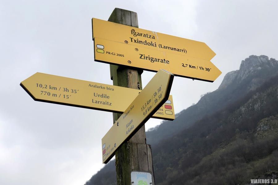 Ruta de ascenso al Txindoki