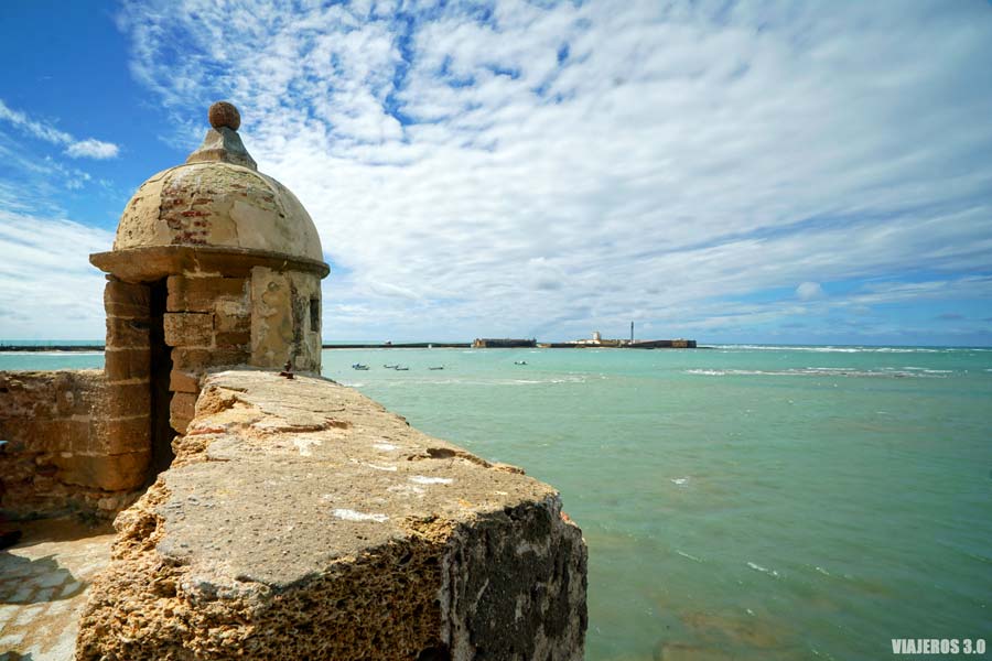 Fortaleza de Santa Catalina en el centro de Cádiz.