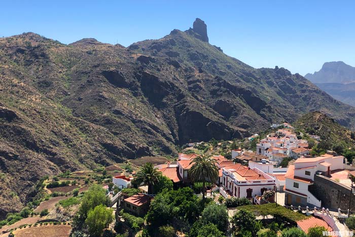 Vista panorámica de Tejeda.