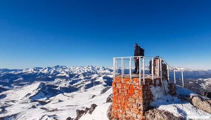Vistas del pico Tres Mares.