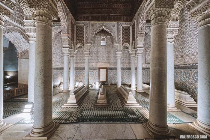 Tumbas Saadíes, qué ver en Marrakech en 3 días