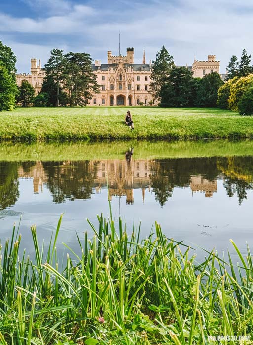 Jardines en el Palacio de Lednice, visitar Moravia