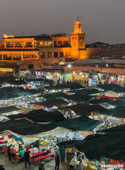 Jemaa el Fna al anochecer