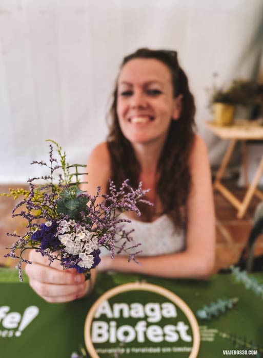 Taller Floral en el Anaga Biofest