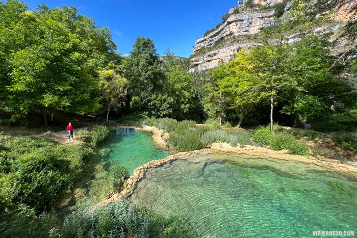 Pozas naturales en Orbaneja del Castillo