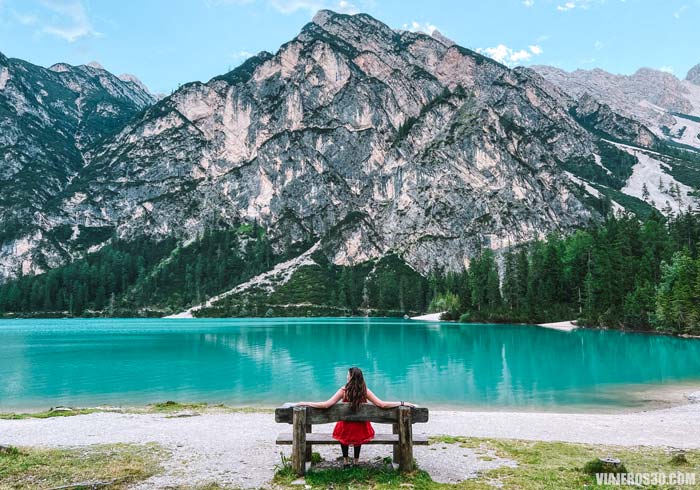 Lago di Braies en una ruta por Dolomitas en 7 días