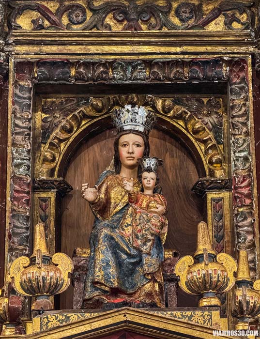 Talla románica de la Virgen de Covadonga en Cillaperlata