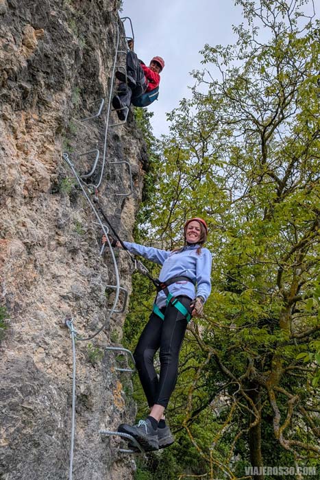 Vรญa ferrata de Silanes.