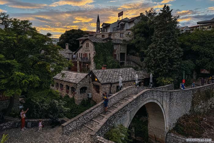 Atardecer en Mostar.