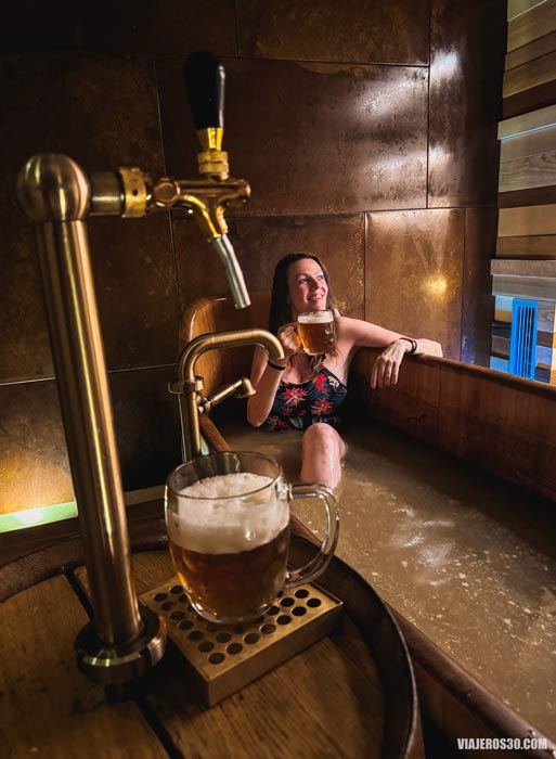 Beer Spa en la región de Pilsen.