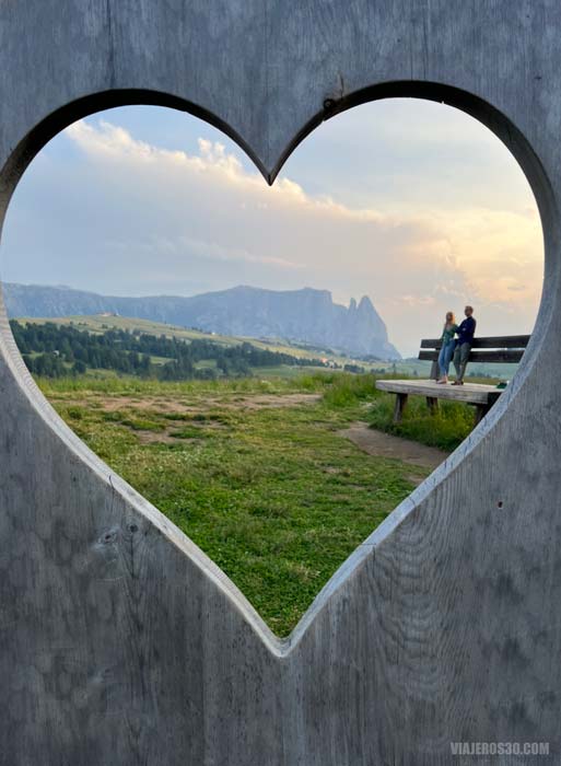 Un photocall increíble en Dolomitas.