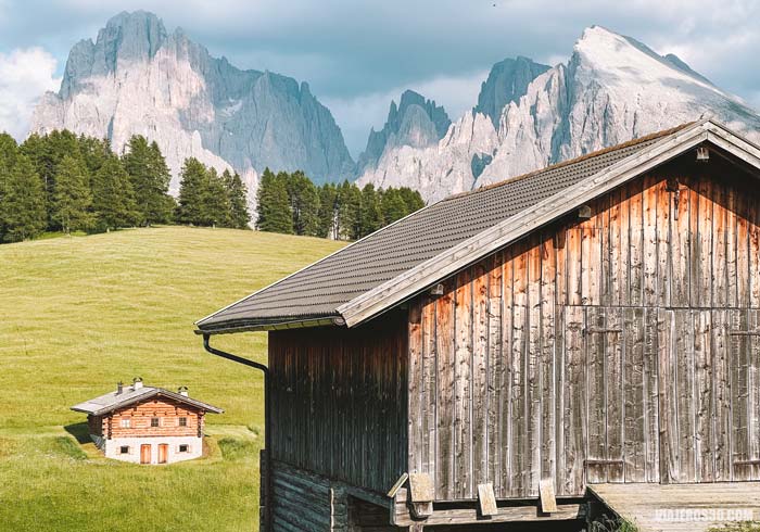 Paisajes idílicos en Los Dolomitas.