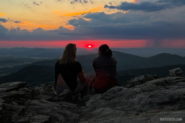 Atardecer en Jested, Liberec