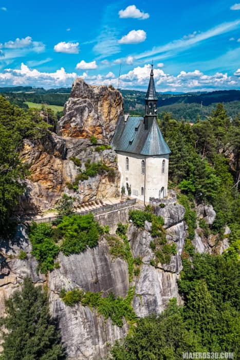 Vranov en el norte de Bohemia, República Checa