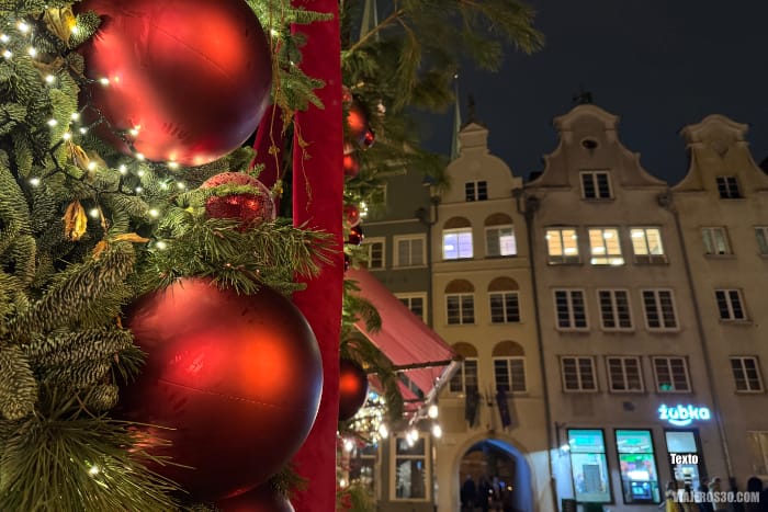 Decoración navideña de Gdansk.